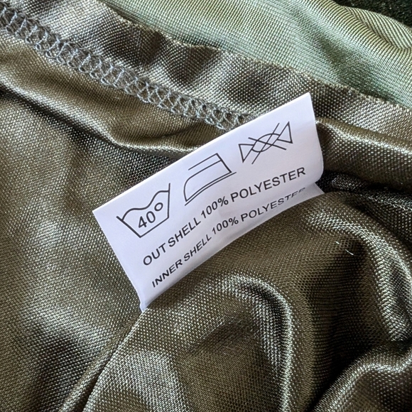 Revelry Micah Convertible Velvet Dress S Olive Green Maxi Bridesmaid Cocktail - Picture 7 of 7